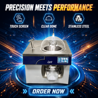 Machine à Gelato Commerciale 6L de Comptoir avec Écran Tactile, Sorbetière Professionnelle en Acier Inoxydable pour Café et Pâtisserie