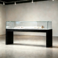 Vitrine de présentation de table sur mesure pour musées, présentoir à surface plate et inclinée pour objets culturels, pièces de monnaie, archives, peintures de calligraphie