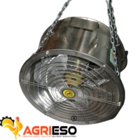 Ventilateur de circulation d'air pour volailles, ventilateur de mélange d'air pour système de ventilation des poulaillers de poulets de chair, pondeuses et reproducteurs