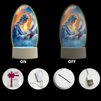 Mère de Dieu Jésus Vierge Marie Sauveur Lumière Chaude 3D UV Impression Acrylique LED Veilleuse Églises Chambre Meilleur Cadeau Lampe Religieuse