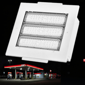 Projecteurs LED d'extérieur 100W LUMILEDS pour auvent, IP65, en aluminium, à montage en surface, garantie 5 ans, température de couleur 4000K-6500K, pour stations-service - Product Image 6