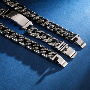 Pulsera de Cadena de Acero Inoxidable Estilo Steampunk KALEN, Pulsera de Calavera para Hombre - Product Image 6