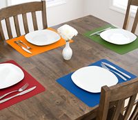 Set de table en silicone alimentaire réutilisable et imperméable, écologique, résistant à la chaleur, pour la cuisine et la salle à manger