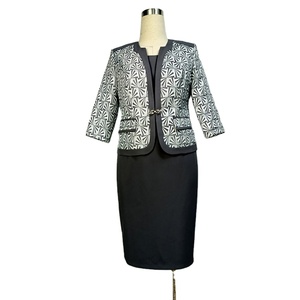 Turkey Office Lady Dresses Suits Plus Size Woman Formal Dresses Suits <b>Jacket</b> With Skirt - Product Image 4
