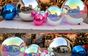 <span class=keywords><strong>Boule</strong></span> miroir gonflable multicolore, pliable, en PVC réfléchissant, idéale pour la décoration <span class=keywords><strong>de</strong></span> fêtes familiales en intérieur - Vente chaude - Product Image 4