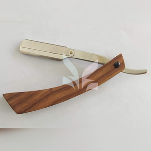 Rasoir droit pour barbier, jolie poignée en bois, beauté, pour usage personnel - Product Image 6