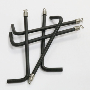 Clé hexagonale 2.5mm 3mm avec poignée outils de quincaillerie à ressort clé à douille en forme de L avec outil de quincaillerie à vis hexagonale Allen à ressort - Product Image 2