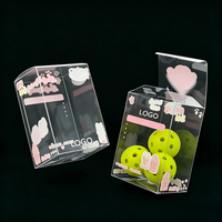 Boîtes d'emballage en plastique PET PVC haute transparence, mini MOQ, emballage de détail pour autocollants artisanaux, recyclables