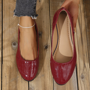 Collection Printemps Chaussures Compensées Décontractées à Bout Pointu de Grande Taille pour Femme Style Européen-Américain - Product Image 4