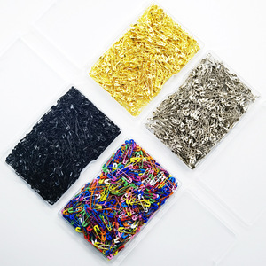 Stainless Steel Safety Pins 19Mm Assorted Colors Black Silver Gold For <b>Sewing</b> Craft Use Durable Iron Pins Set - Product Image 1