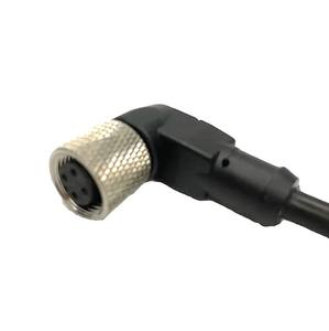 Connecteur circulaire Bi-Win BWM12-03M-MXXS90 M12 à angle droit, étanche, pour signal/alimentation automobile, type moulé, adaptateur noir - Product Image 4