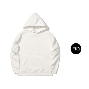 Sweats à capuche épais pour hommes 420 GSM sweats à capuche surdimensionnés épais polaire unie sweat à capuche unisexe pour OEM - Product Image 3