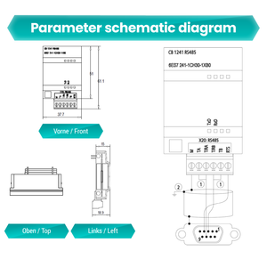 Siemens S7-1200 ban đầu SIMATIC S7 1200 PLC điều khiển công nghiệp mô-đun truyền thông 6es7241-1ch30-1xb0 với giao diện Modbus - Product Image 4