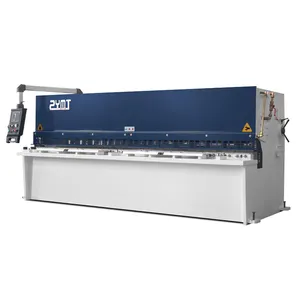 QC12K-12 * 4000 E21S CNC giyotin çelik kesme makinesi CNC hidrolik salıncak kiriş makasları