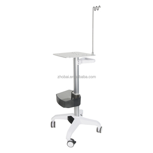 Carro Médico Móvil Todo en Uno con Soporte VESA, Altura Ajustable, para Portátil, con Organizador de Cables, Brazo de Almacenamiento, Estación de Trabajo <span class=keywords><strong>Dental</strong></span> para Hotel - Product Image 3