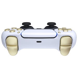 ชุดปุ่มโลหะสีแชมเปญทอง ครบชุด พร้อมปุ่ม D-pad, R1, L1, R2, L2, ปุ่มทริกเกอร์, ปุ่มแชร์, ปุ่มตัวเลือก และปุ่มหน้า สำหรับคอนโทรลเลอร์ PS5 รุ่น BDM-030/040/050 - Product Image 6