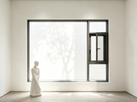Ventanas de Aluminio Personalizadas, Ahorro de Energía, Vidrio Bajo Emisivo, Ventana Abatible Hacia Afuera, Ventana de Doble Acristalamiento para Casa