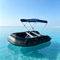 Bateau pneumatique de sport OEM en PVC de 180 cm avec plancher en aluminium, bateau en caoutchouc PVC robuste pour les sports nautiques en mer, lac et extérieur