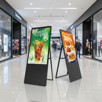 Pantalla Digital Portátil de Señalización Publicitaria con Conexión Wifi, USB, para Interiores, de 32, 43, 49 y 55 Pulgadas