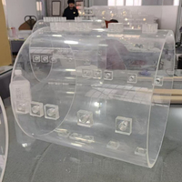 Transparent Acrylic Precision Experimental Device, Cylindrical Large Flange Testing Instrument