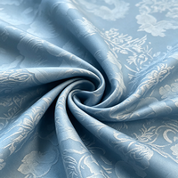 Draps de lit d'hôtel en polyester tissé jacquard brocart, teints, respirants, légers et durables, pour la décoration intérieure, vente en gros d'usine