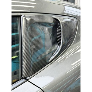 Kit de décoration de panneau triangulaire en fibre de carbone pour l'entrée d'air des vitres de voiture 2016-2024, pour la modification et l'amélioration de la 718 Cayman - Product Image 4