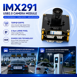 Módulo de Cámara USB 2.0 HI3516 IMX291, 720P, 120fps, Lente de 6mm, HDR, Reconocimiento de Matrículas, Monitoreo de Cargadores de Vehículos Eléctricos - Product Image 3