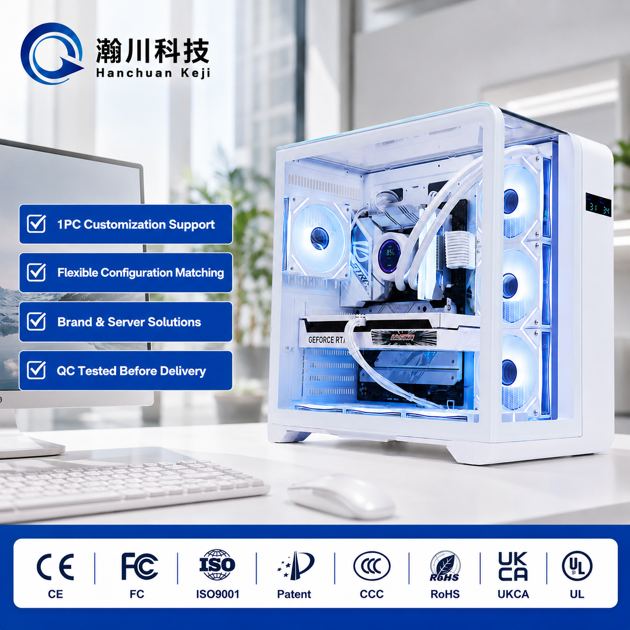 Pro <strong>Gaming</strong> <strong>Rig</strong> Ryzen 5 7500F RTX 3060 12G 16G 1TB SSD Customizable High Performance Workstation Desktop Computer Factory