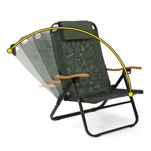 Kunden spezifische Farbe Heavy Duty tragbare Outdoor Klapp Freizeit stuhl Atmungsaktiv Liegend Modernes Design Patio Schmiedeeisen - Product Image 2