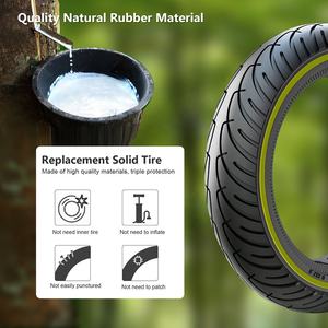 Neumático de scooter eléctrico de 8,5 pulgadas, neumático fluorescente elástico sólido no inflable, Neumáticos a prueba de explosiones para <span class=keywords><strong>Xiaomi</strong></span> m365 - Product Image 4