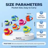 Règle Magique en Plastique en Gros, Puzzle Torsadé, Jouet Anti-Stress Transformable, Jouet Sensoriel pour Enfants, Cadeaux de Fête