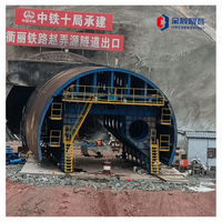 Chariot de construction d'arches à double ligne autopropulsé à structure à disques entièrement hydraulique haute efficacité pour tunnels circulaires
