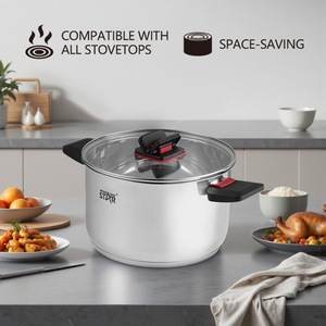 Winningstar Cookware <b>Set</b> 3 Piece Stainless Steel Non Stick <b>Pots</b> for Cooking and Boiling - Product Image 4