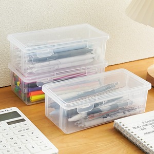Boîte <span class=keywords><strong>de</strong></span> rangement pour stylo d'esquisse transparente <span class=keywords><strong>de</strong></span> grande capacité personnalisée Organisation intelligente pour stylos marqueurs Crayons Peinture transparente personnalisée - Product Image 4