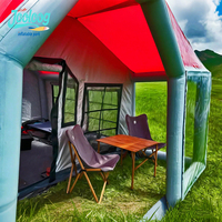 Nueva Carpa Inflable para Acampar al Aire Libre, Carpa Multiusos Portátil Resistente al Agua con Ventanas