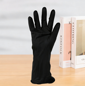 Gants de travail en latex imperméables, antidérapants, réutilisables, pour femmes, pour la vaisselle, le nettoyage ménager, le jardinage, les travaux utilitaires - Product Image 3