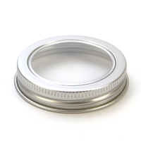 Hot-<strong>sellers</strong> 50mm Aluminum Screw <strong>Lids</strong> <strong>With</strong> Clear Window Eyeshadow Blush <strong>Cosmetic</strong> Bottle and <strong>Jar</strong> Cap Travel Storage <strong>Jars</strong> <strong>Lid</strong>