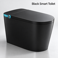 WC intelligent avec réservoir d'appoint, capteur de pied, chasse d'eau automatique, bouclier de mousse rotatif, siège chauffant, séchoir à air chaud, télécommande