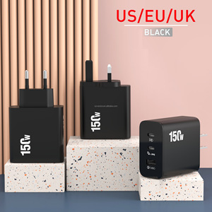 EU chúng tôi Anh cắm 150W 3 cổng sạc nhanh QC 3.0 sạc du lịch USB C điện thoại di động sạc Loại C Adapter 150W - Product Image 2
