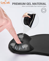 Logo personnalisé de vente chaude avec tapis de souris de jeu de support de repose-poignet mignon ergonomique personnalisé