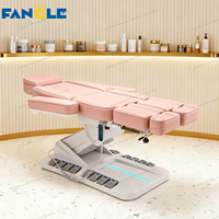 Lujo Rosa 3/4 motores Spa tatuaje Facial cama de masaje multifuncional cama de pestañas cama de belleza eléctrica