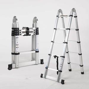 Échelle télescopique portable en <span class=keywords><strong>aluminium</strong></span> à double face, multi-usages, pour toit de voiture, à prix abordable - Product Image 1