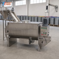 Mélangeur à ruban horizontal pour poudres sèches, idéal pour les détergents, les protéines de lait, les vitamines, les poudres alimentaires et l'industrie chimique