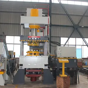 four column hydraulic press used in industrial manufacturing