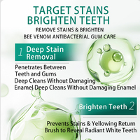Dentifrice au venin d'abeille et à la menthe KeLeek 150g – Puissant blanchisseur de dents, éliminateur de taches, haleine fraîche, pâte dentaire nettoyante – Meilleure vente