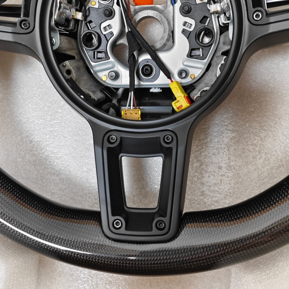 Carbon Fiber Steering Wheel With Rivets (Porsche Fitment), photo 5