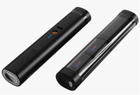 Microphone cravate sans fil double futuriste avec étui de charge transparent, Plug & Play pour iPhone et Android, idéal pour le streaming en direct
