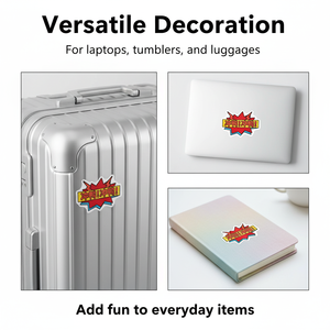 Custom printed PVC stickers, waterproof die-cut motorcycle helmet decorations, suitcase and laptop vinyl stickers - Product Image 2