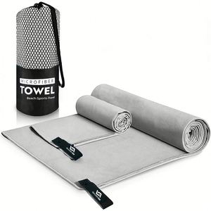Nouveau produit : Chiffon de nettoyage en microfibre de qualité, serviette de sport avec logo personnalisé et sac - Product Image 1