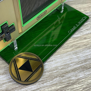 RAY YI Acrylic Display Stand for Nintendo Game <strong>Watch</strong>/Zelda Bros Famicom Style Rose Colored Gaming Special Edition - Product Image 3